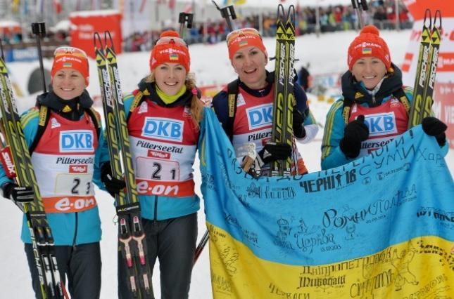 Україна 32 рази приймала участь в кубку націй біатлонного Кубку світу